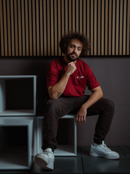 FOB T-Shirt "Burgundy"