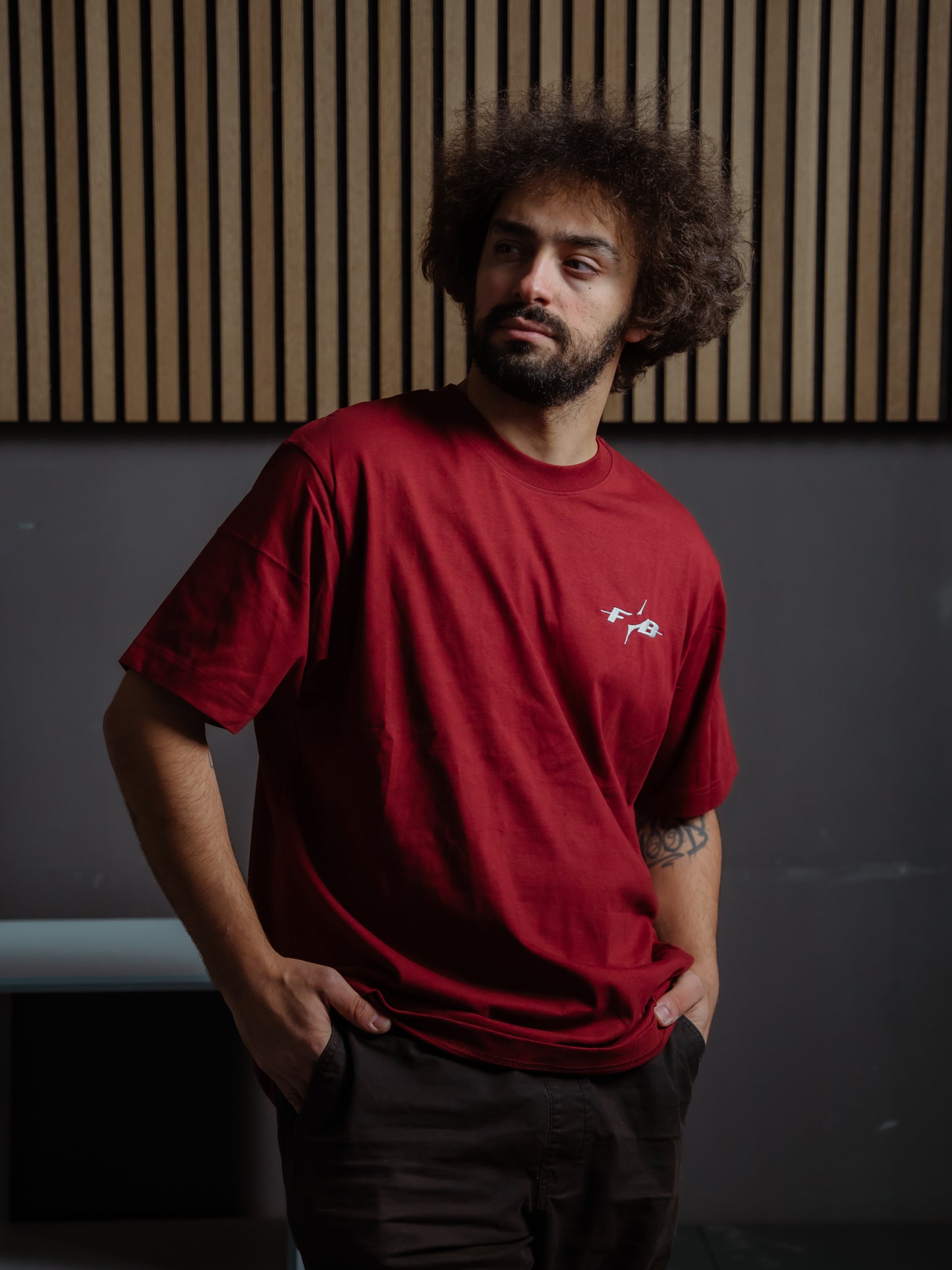 FOB T-Shirt "Burgundy"